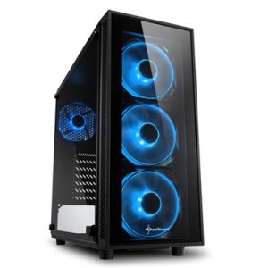 CABINET ATX SHARKOON TG4-BLUE NERO 6SLOT 45