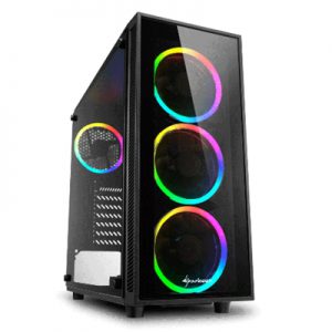 CABINET ATX SHARKOON TG4-RGB NERO 6SLOT 45