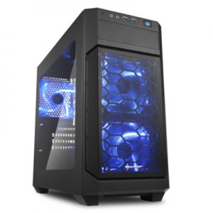 CABINET MICRO ATX SHARKOON V1000 WINDOW NERO 4SLOT 45X19