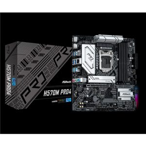 MB ASROCK H570M PRO4 H570 LGA1200 4XDDR4DC-4800O.C. 1XPCIE4.