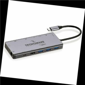 HUB DOCKING STATION USB TYPE-C TECNOWARE FHUB17692 2HDMI +JA