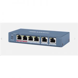 SWITCH 4P LAN 10/100M RJ45 POE + 2P 10/100M RJ45 HIKVISION D