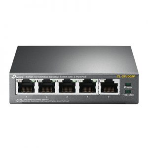 SWITCH 5P LAN 10/100M TP-LINK TL-SF1005P DESKTOP 4P POE FAST