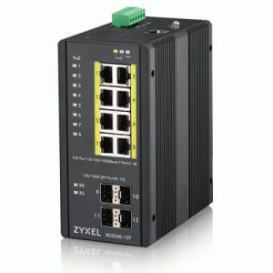 SWITCH INDUSTRIALE 12P LAN GIGABIT ZYXEL   RGS200-12P-ZZ0101