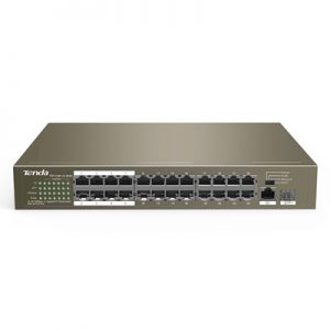SWITCH 24P LAN 10/100M TENDA TEF1126P-24-250W POE 1P 10/100/