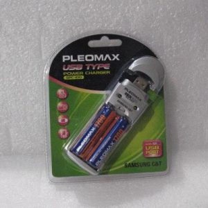 CARICABATTERIE AA/AAA X2 DA USB PLEOMAX SPC-100/1700 +2 BATT