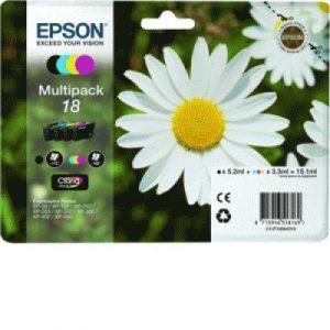MULTIPACK EPSON 18 "MARGHERITA" C13T18064010/12 4 COLORI X E