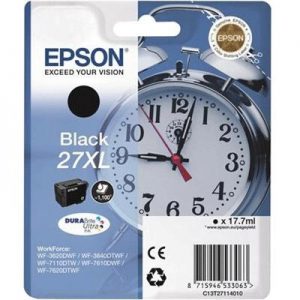 CARTUCCIA EPSON 27XL "SVEGLIA" C13T27114010/12 NERO X WF-711