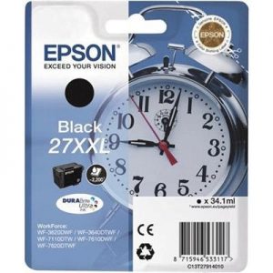 CARTUCCIA EPSON 27XXL "SVEGLIA" C13T27914010/12 NERO X WF-71