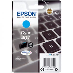 CARTUCCIA EPSON 407 "TASTIERA" C13T07U240 CIANO X WF-4745DTW