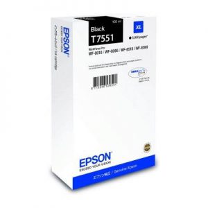 CARTUCCIA EPSON T7551 XL C13T755140 NERO 5.000PG. X WF-8010D