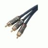 CAVO AUDIO VIDEO 3XRCA PREMIUM M/M 1MT NILOX 07NXVA01RP201 N