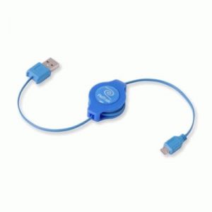 CAVO USB 2.0 A MICRO 5-PIN RETRATTILE BLU RETRAK EUCABLEMICB