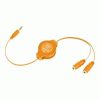 CAVO SPLITTER RETTRATTILE PER 2 AURICOL.EUCABLESPLOR ARANCIO