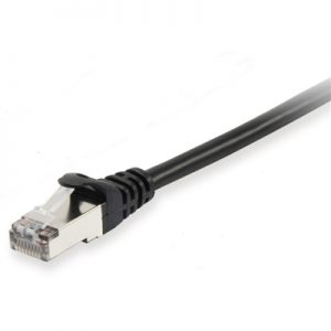 CAVO RETE CAT.5E-F/UTP NERO NON SCHERMATO 1MT EQUIP 225450 -