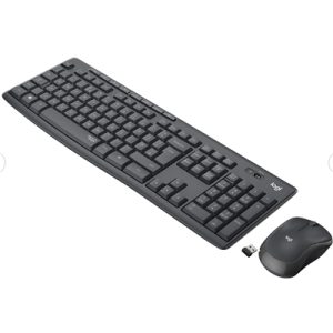 TASTIERA+MOUSE WIRELESS LOGITECH RETAIL MK295 USB NERO SILEN