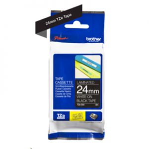 ROTOLO NASTRO LAMINATO BROTHER 24MM (8METRI) TZE-355 BIANCO/