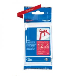 ROTOLO NASTRO TESSUTO BROTHER 12MM (4METRI) TZE-RW34 ORO SU