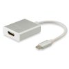 ADATTATORE USB EQUIP 133452 BIANCO DA TYPE-C MARCHIO A HDMI