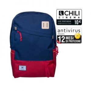 BORSA ZAINO NB 15.6" ATLANTIS P004-BP1340-A MOD.AVANA-BLU/RO