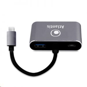 ADATTATORE TYPE-C A HDMI+VGA+PD+HUB CONVERTER  ATLANTIS A04-