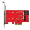 SCHEDA ADATTATORE INT.X SSD ATLANTIS A06-M2-DUAL-P4 DI TIPO