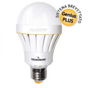 LAMPADA A LED CON BATTERIA TECNOWARE ALADINO FLED17321 E27 G